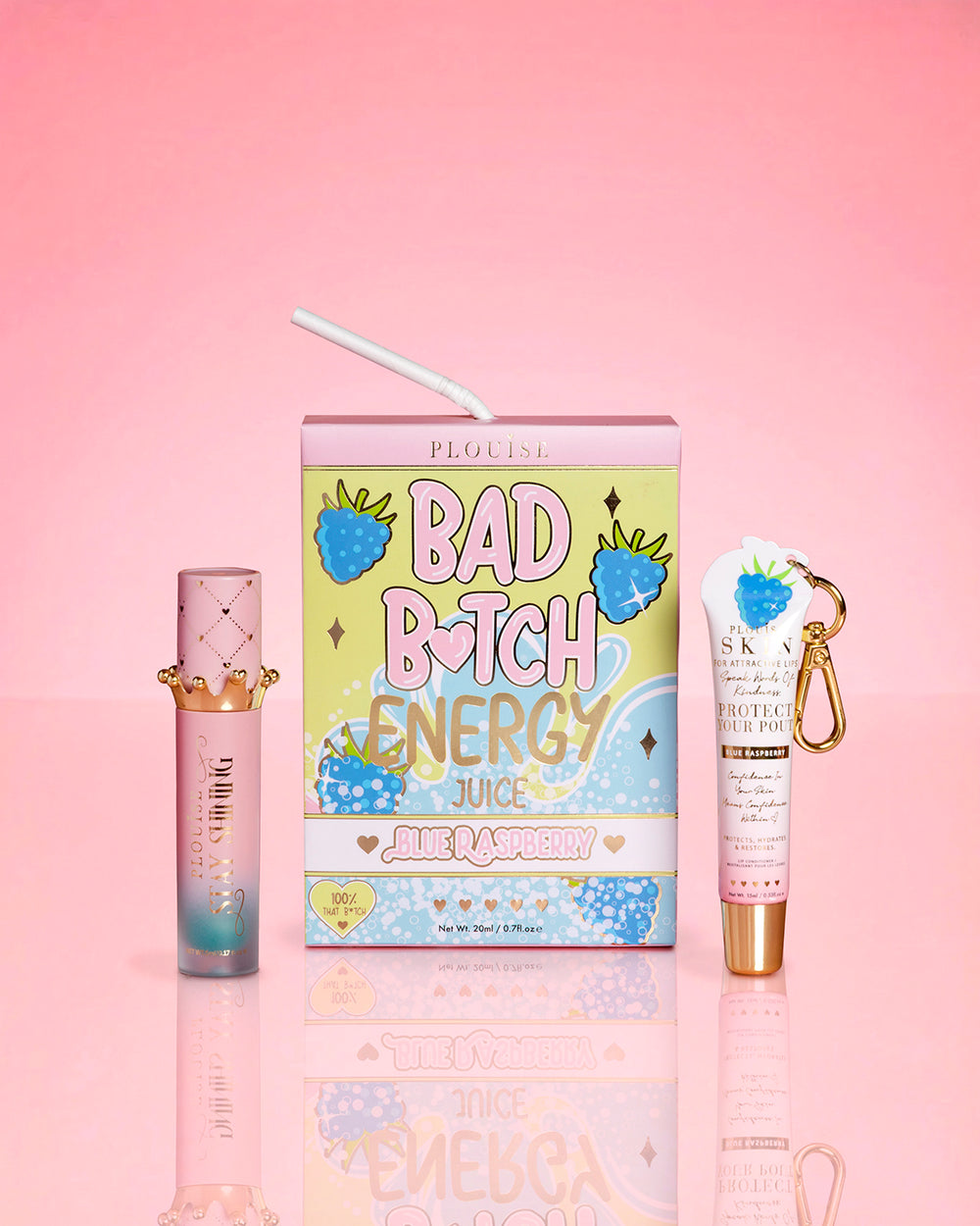 Bad Bitch 能量护唇膏和唇油两件套（色号：蓝莓）