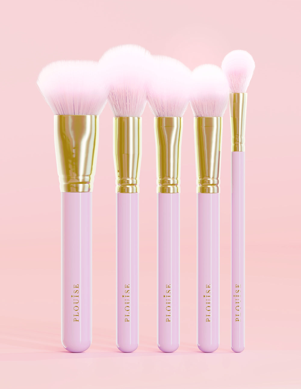 Precision Puffs 5 件套紫色面部刷套装