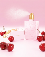 Pink P.Louise cherry hand sanitiser spray