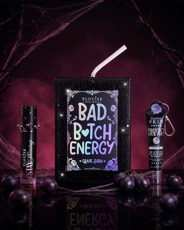 万圣节水晶 Bad Bitch 能量护唇膏和唇油两件套
