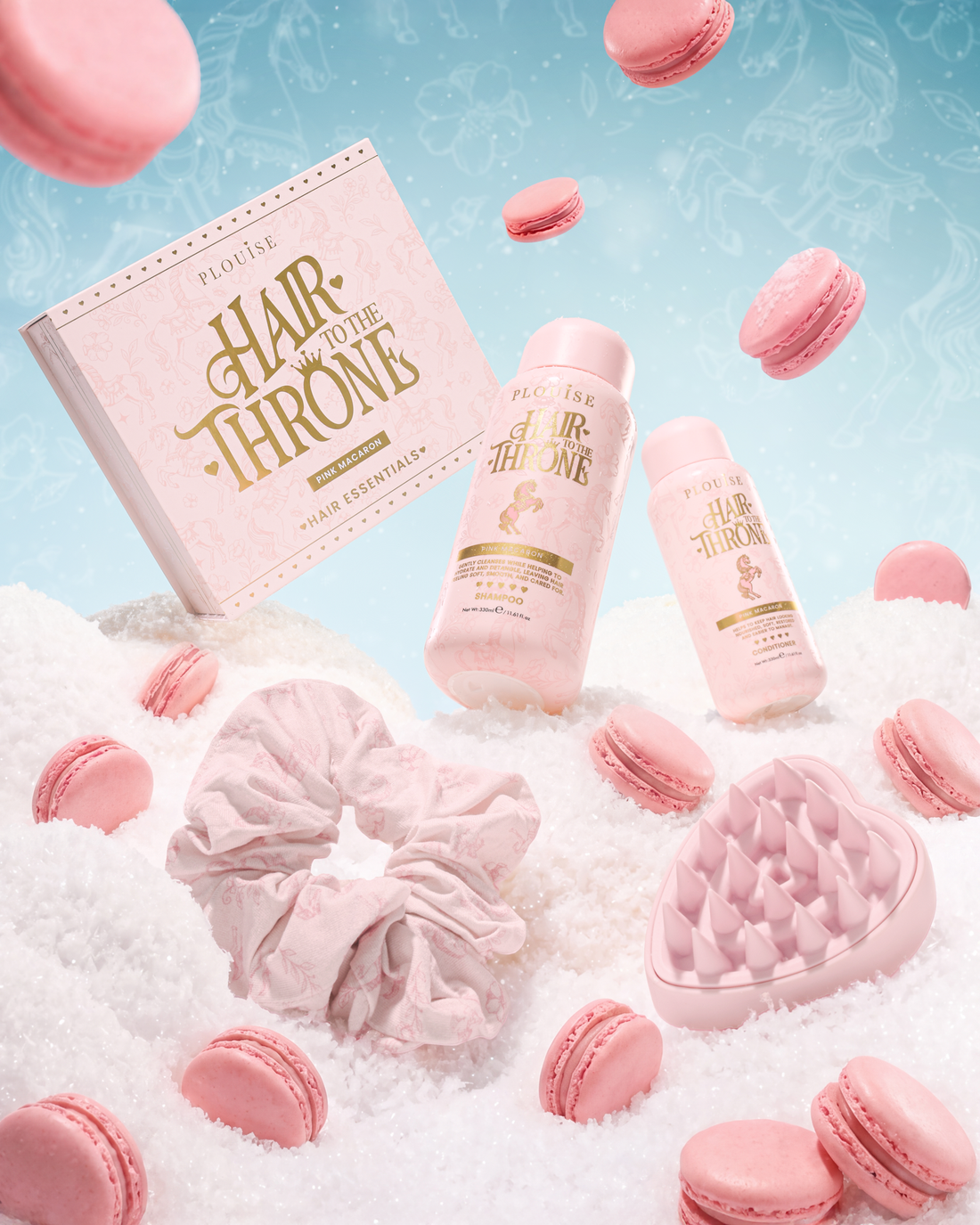 Hair To The Throne Pink Macaron Hair Care Set