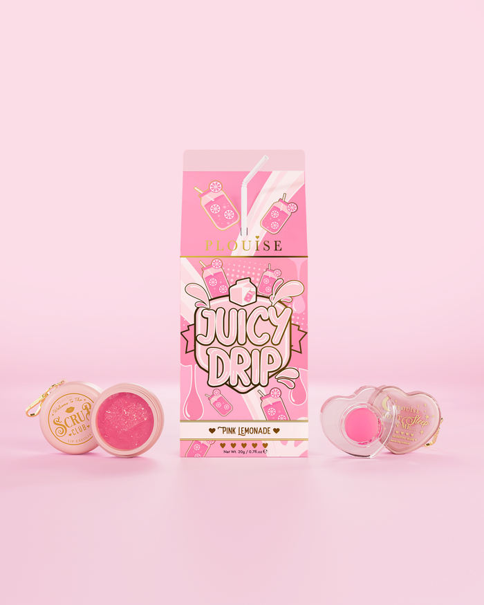 Juicy Drip 唇部磨砂膏和唇膜两件套