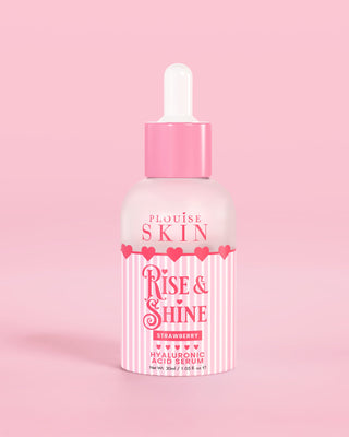 P.Louise Rise and Shine Hyaluronic Acid Serum in strawberry