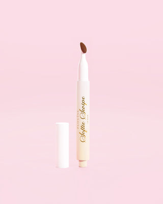 An image of a P.Louise Softie Swipe Tinted Lip Mask in Sweet Spot against a pink background