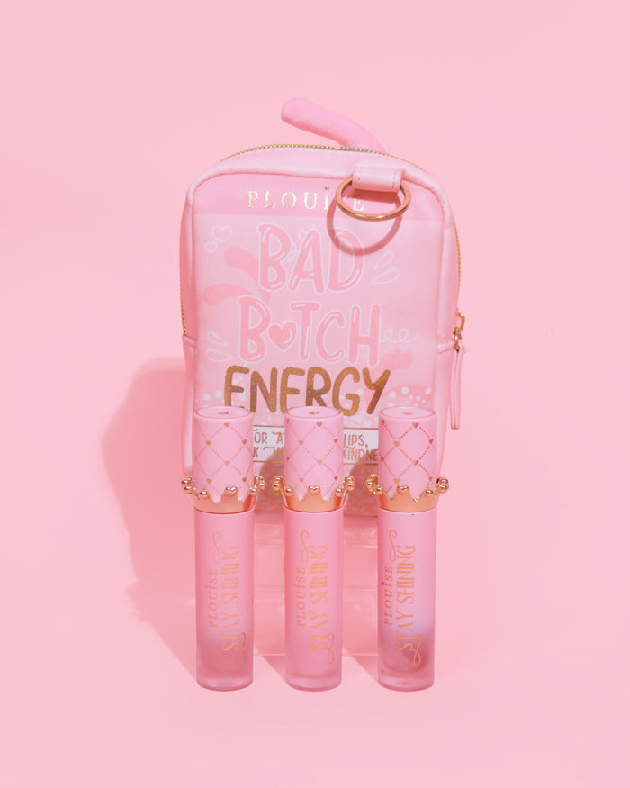 Gloss Boss Stay Shining 唇油三件套及袋装